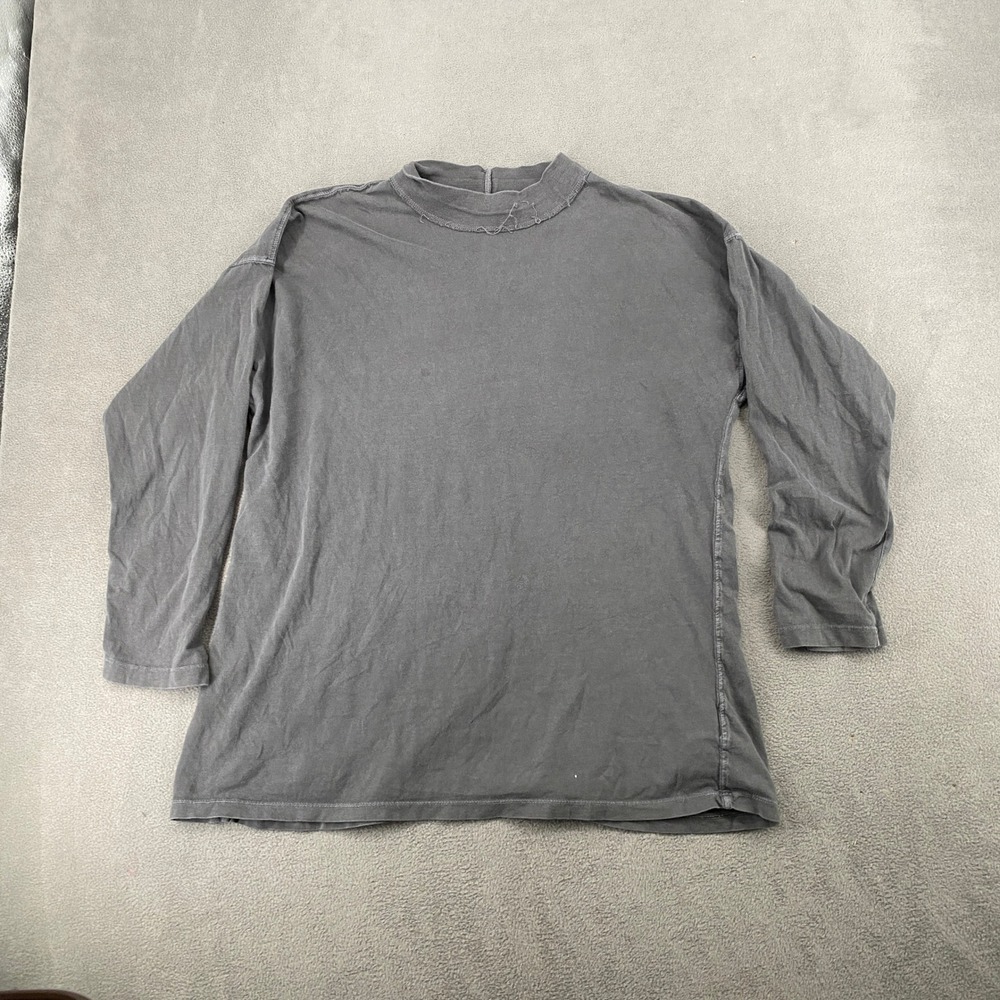 We The Free Free People Mock Neck Long Sleeve Top Gray XS OB933506
